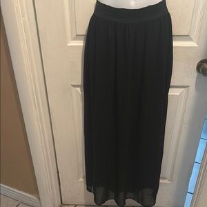 Elegant Black Maxi Skirt